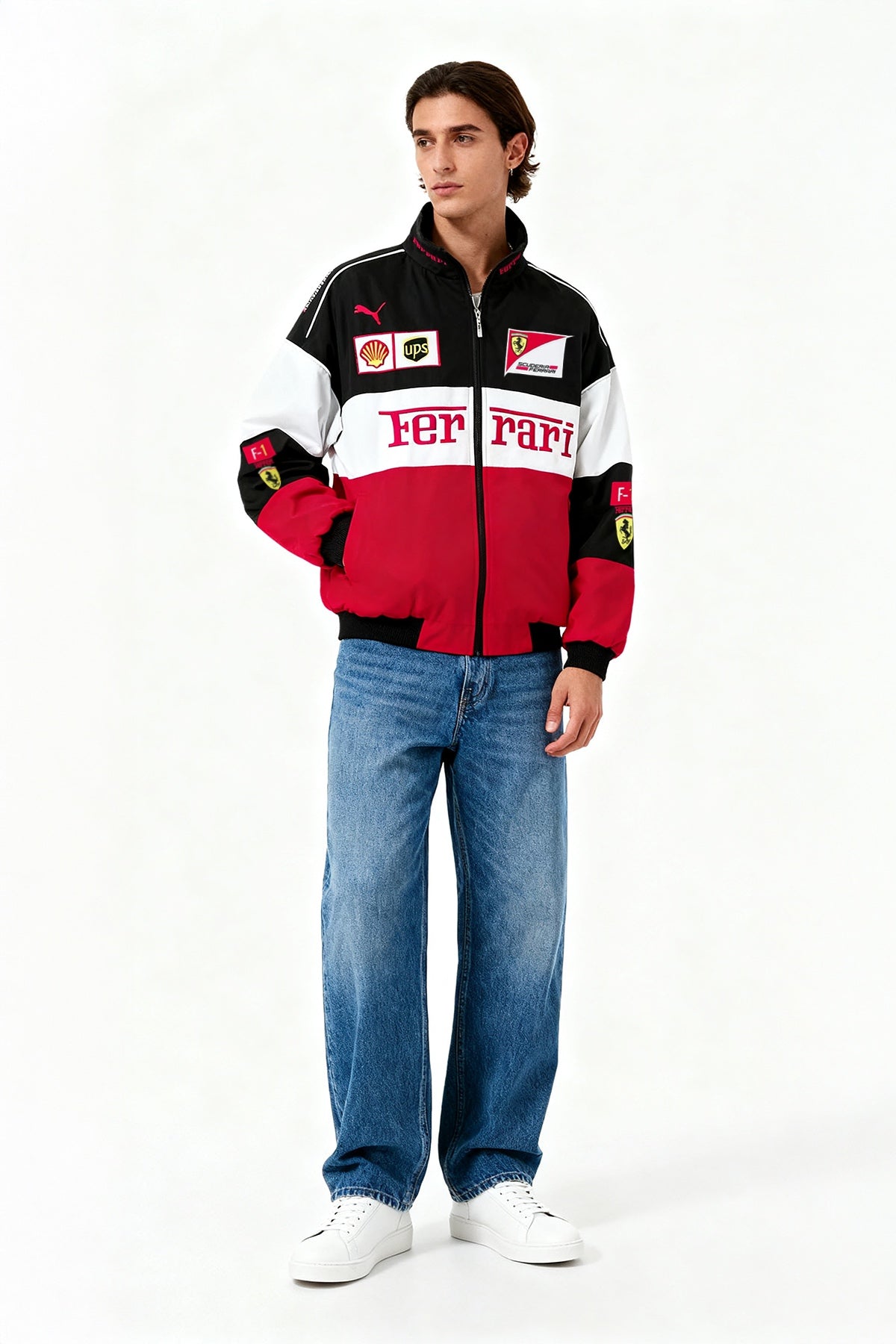 Scuderia Ferrari Vintage Jacket – Tricolor