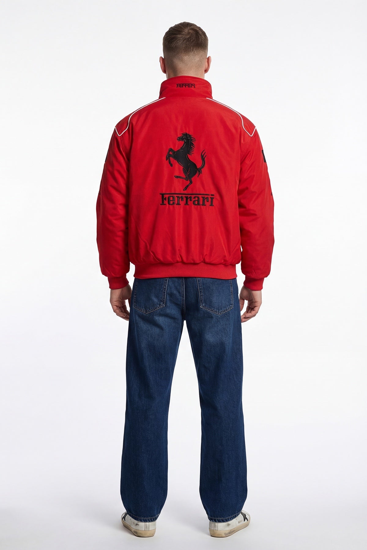 Scuderia Ferrari Vintage Jacket – Red & Black