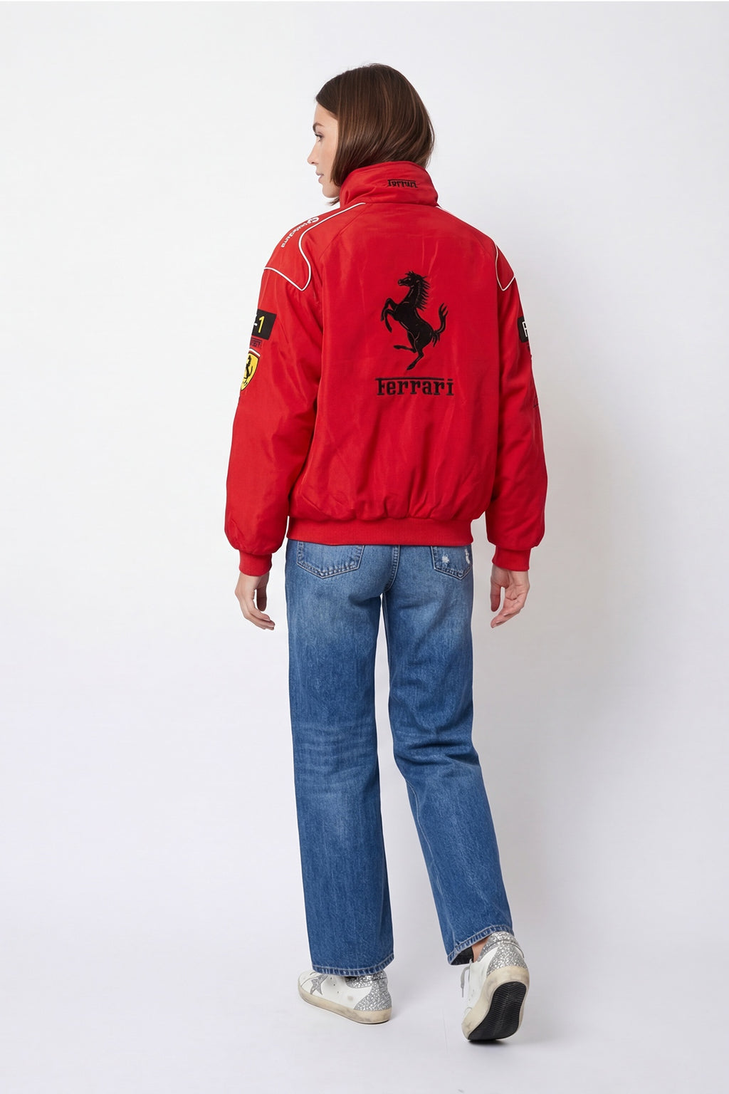 Scuderia Ferrari Vintage Jacket – Red & Black