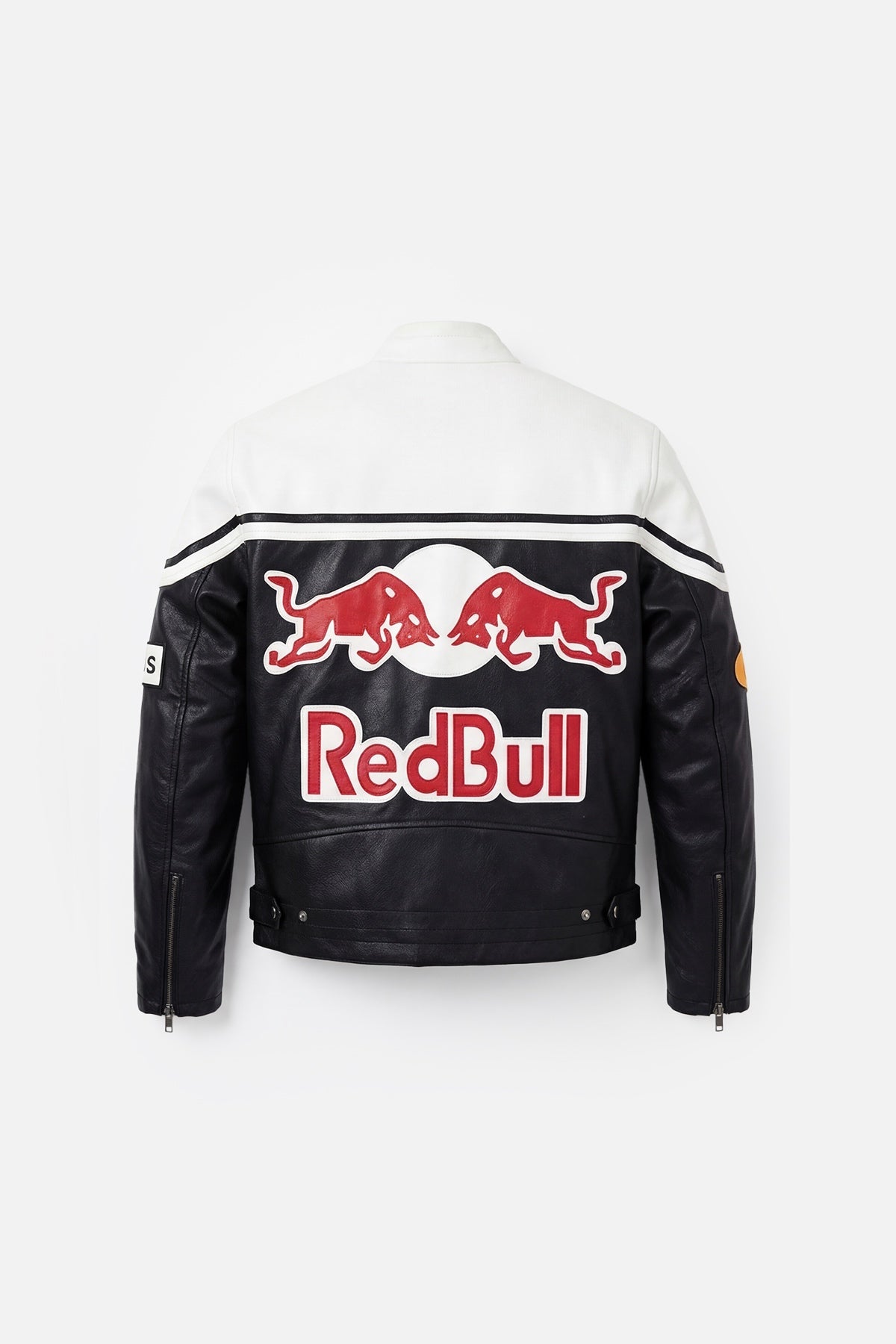 Red Bull Vintage Leather Jacket – Black & White