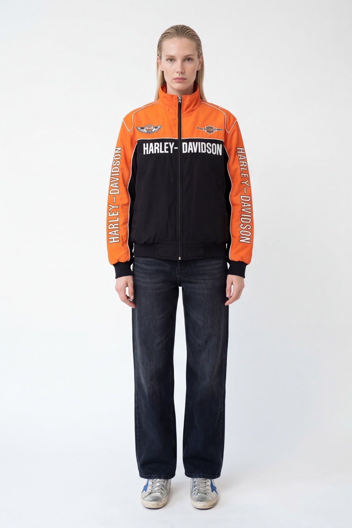 Harley-Davidson 100th Anniversary Vintage Jacket – Orange & Black