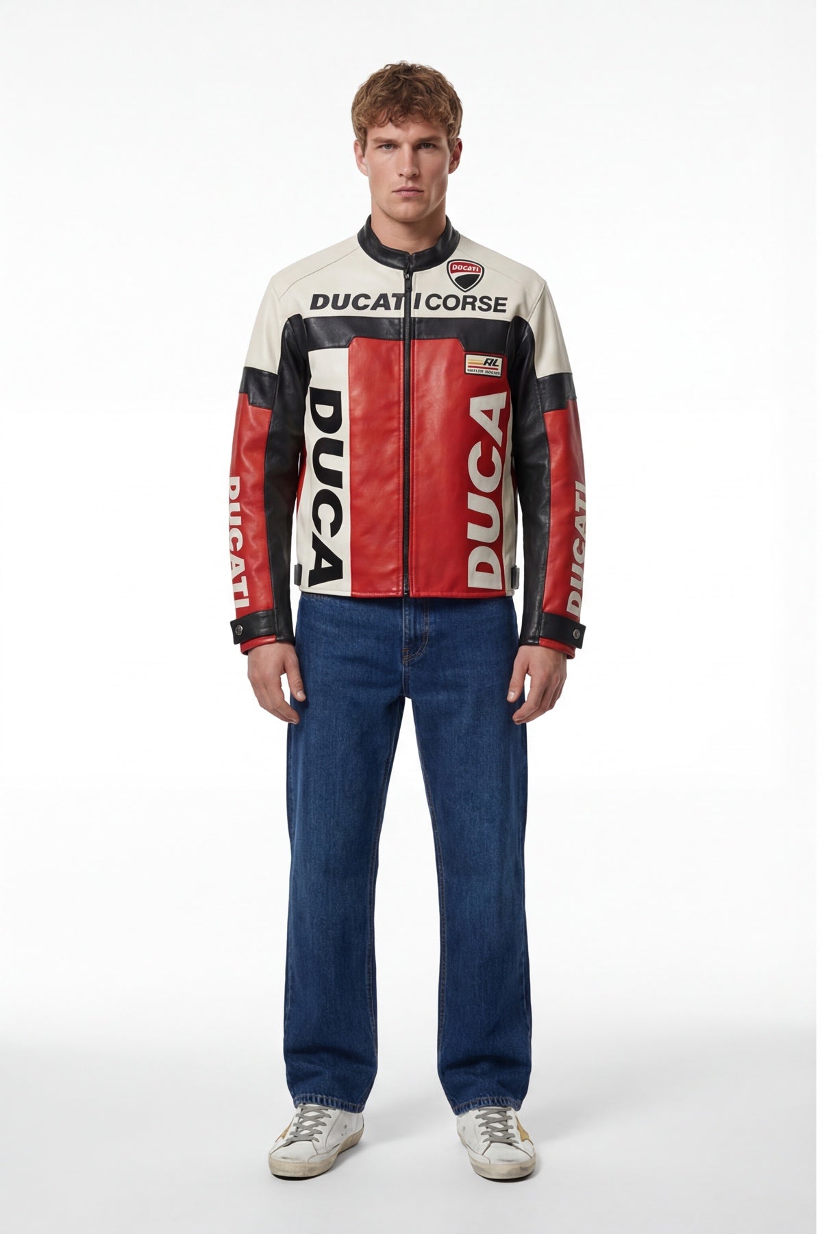 Ducati Corse Vintage Jacket – Red, White & Black