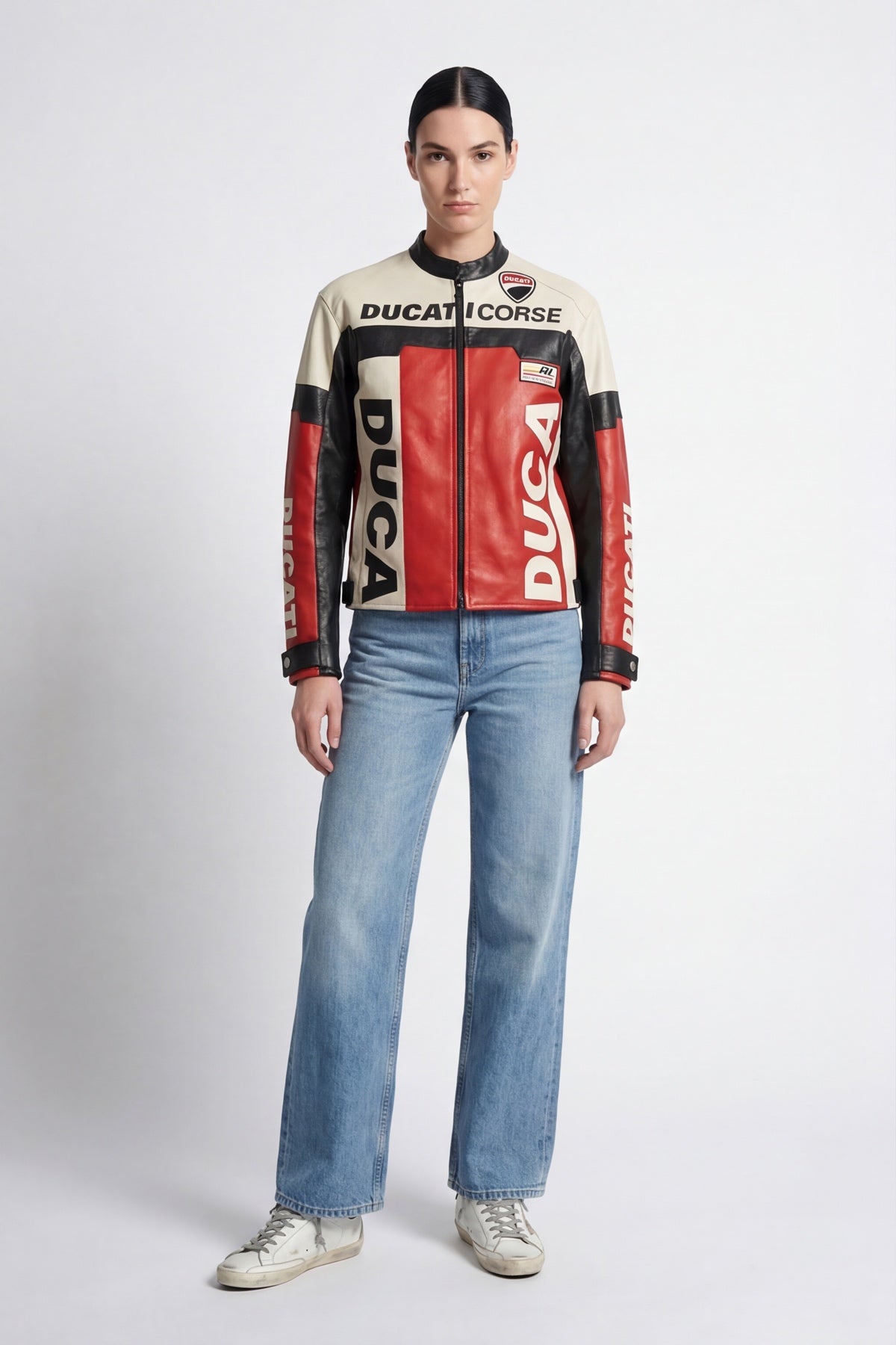 Ducati Corse Vintage Jacket – Red, White & Black