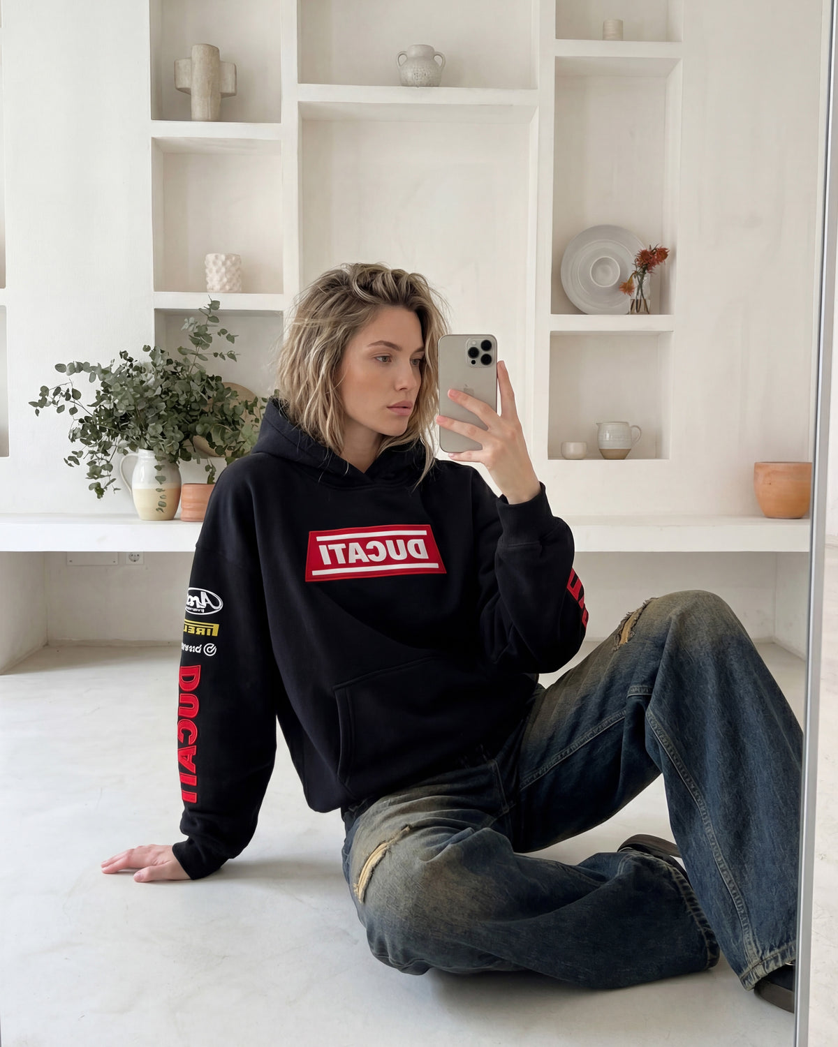 Ducati Corse Vintage Hoodie – Black