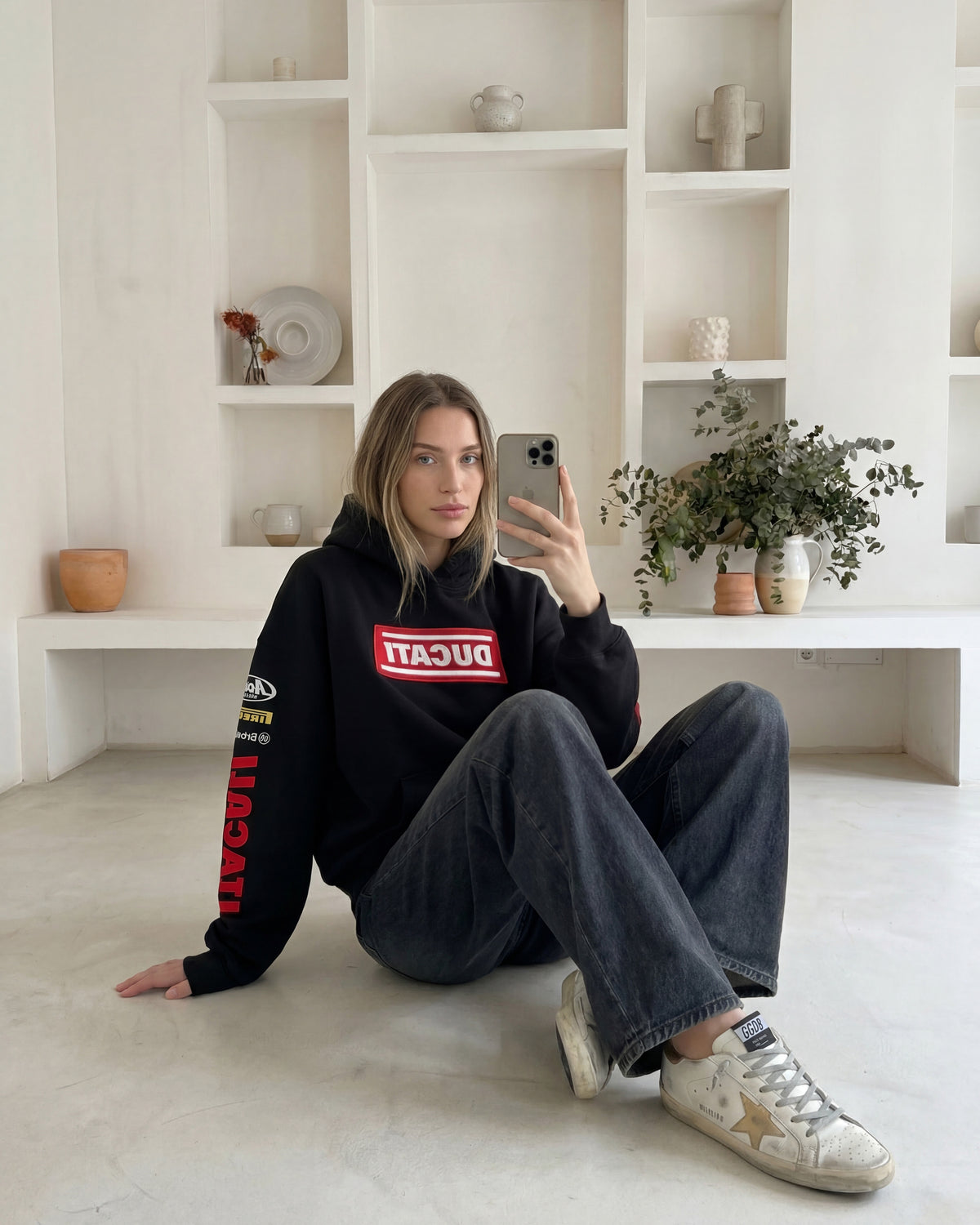 Ducati Corse Vintage Hoodie – Black