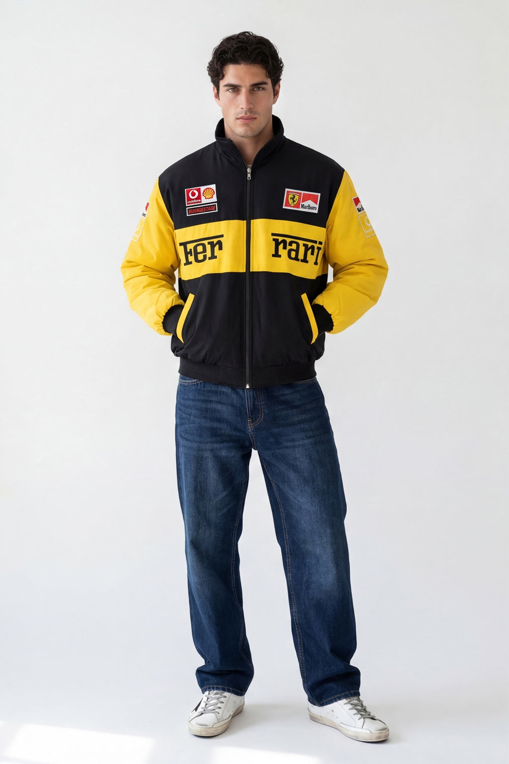 Scuderia Ferrari Vintage Jacket – Black & Yellow