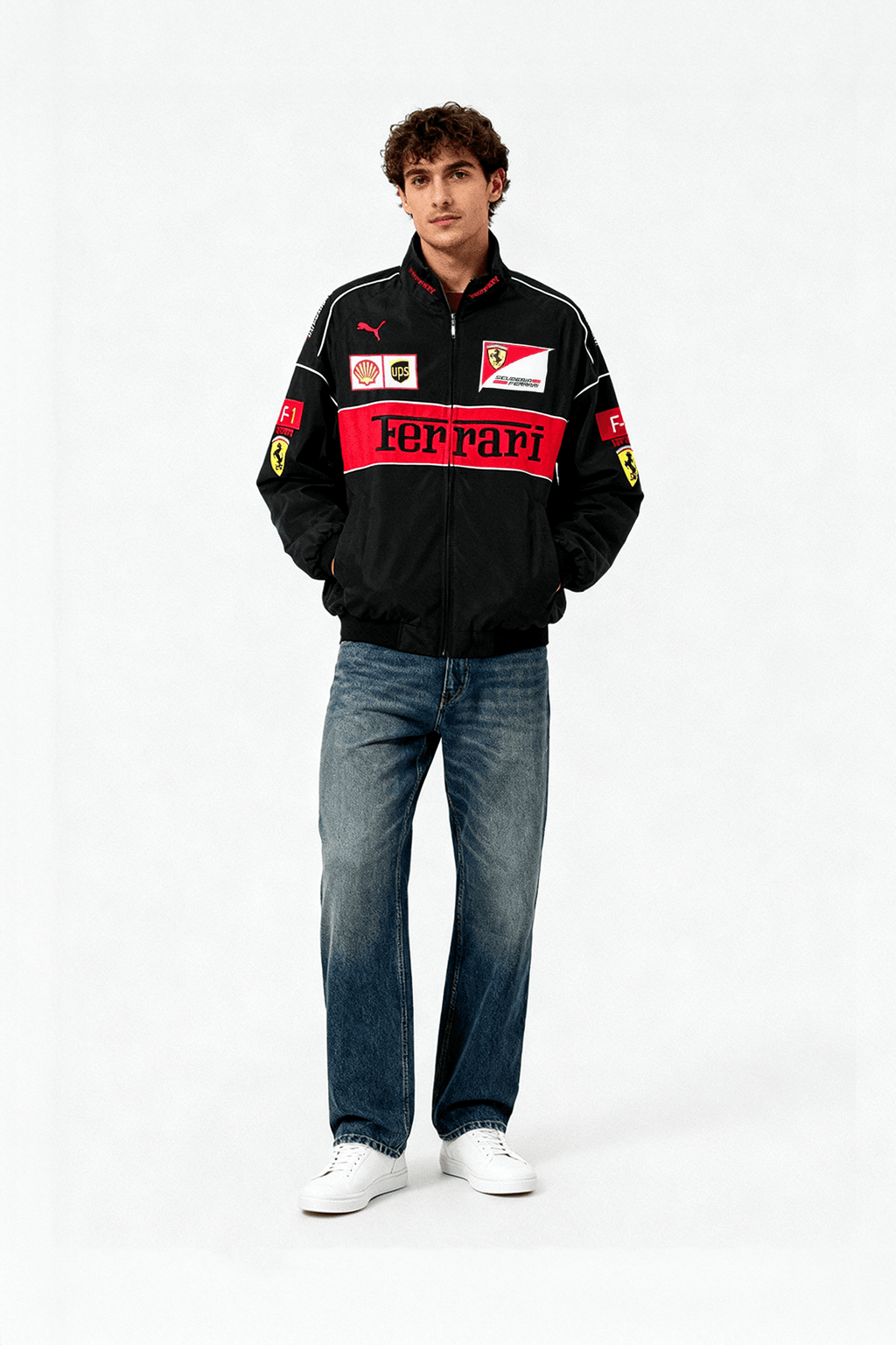 Scuderia Ferrari Vintage Jacket – Black