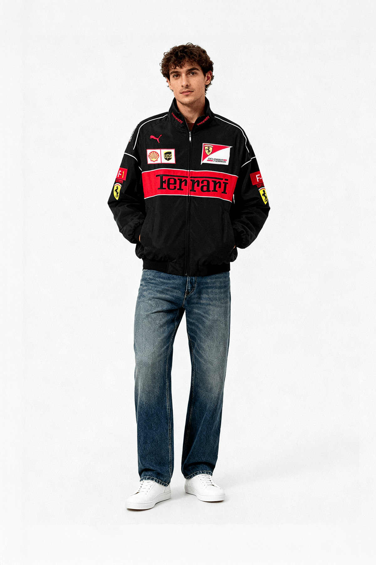 Scuderia Ferrari Vintage Jacket – Black