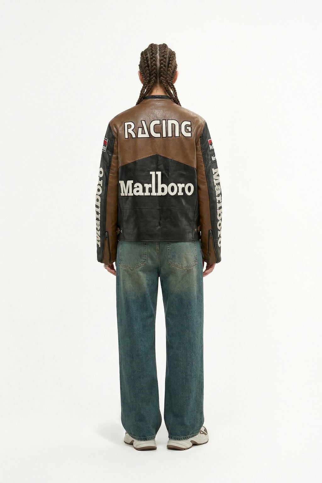 Marlboro Vintage Leather Jacket – Brown & Black