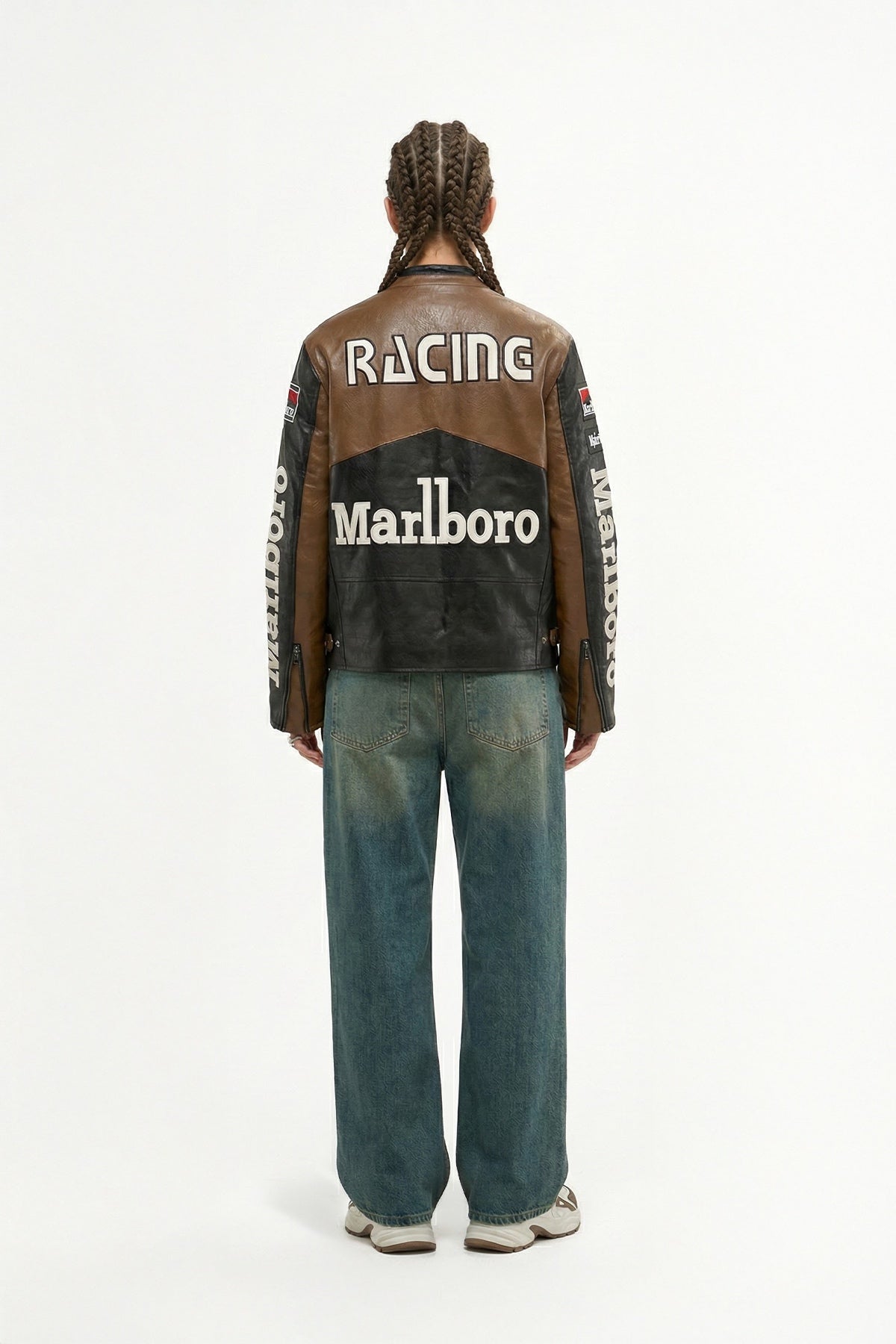 Marlboro Vintage Leather Jacket – Brown & Black