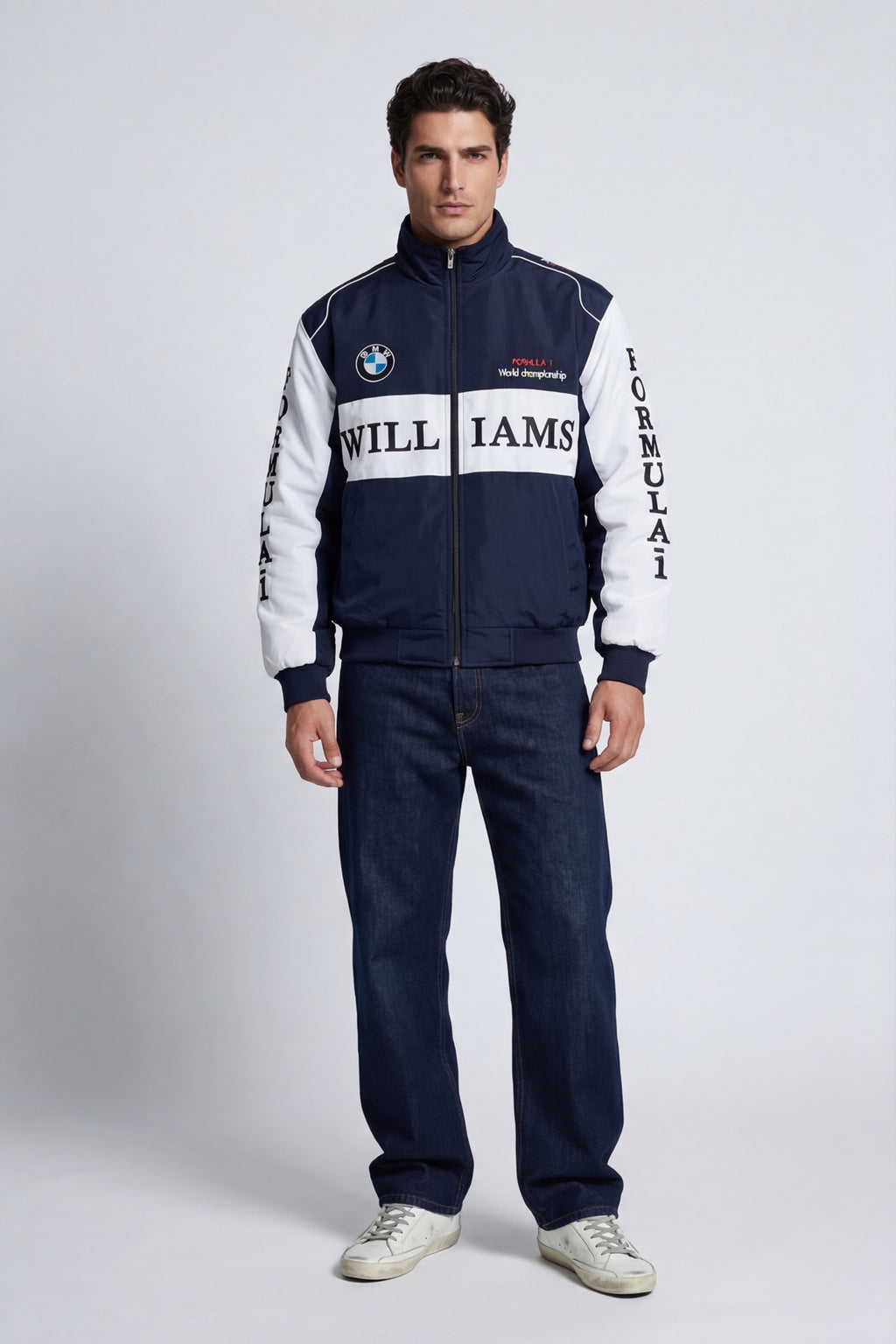 BMW Williams Vintage Jacket – Navy & White
