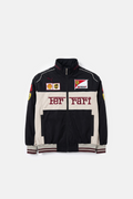 Scuderia Ferrari Vintage Jacket – Black & Cream Yellow Shield