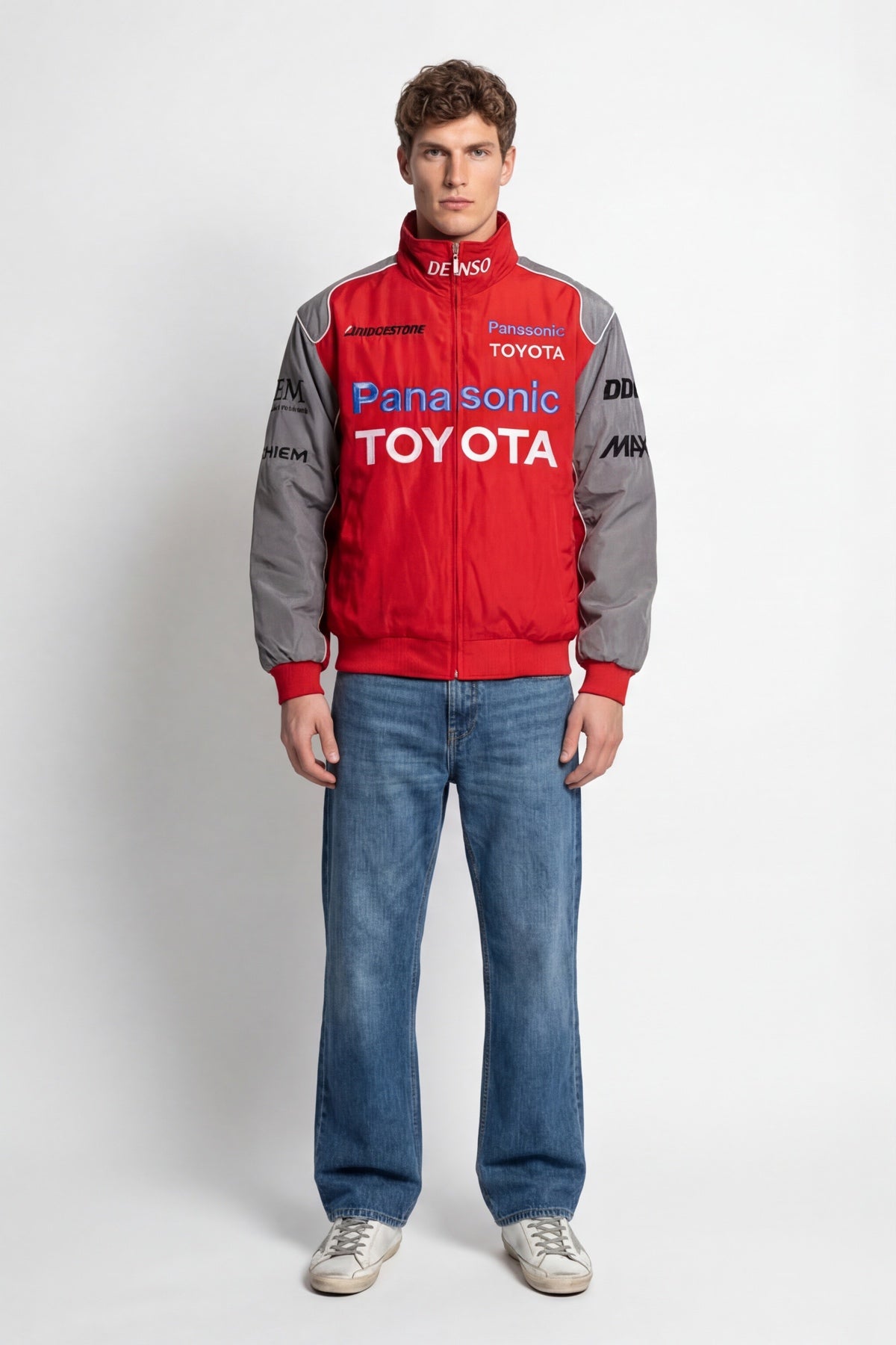 Panasonic Toyota Vintage Jacket – Red & Grey