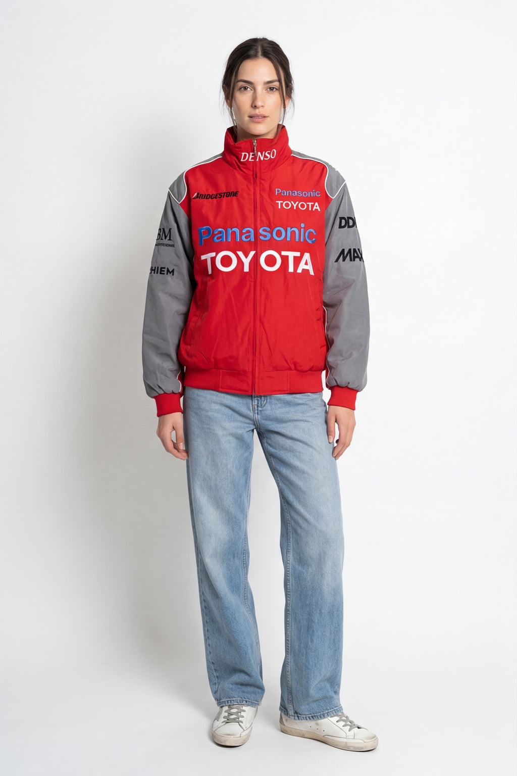 Panasonic Toyota Vintage Jacket – Red & Grey