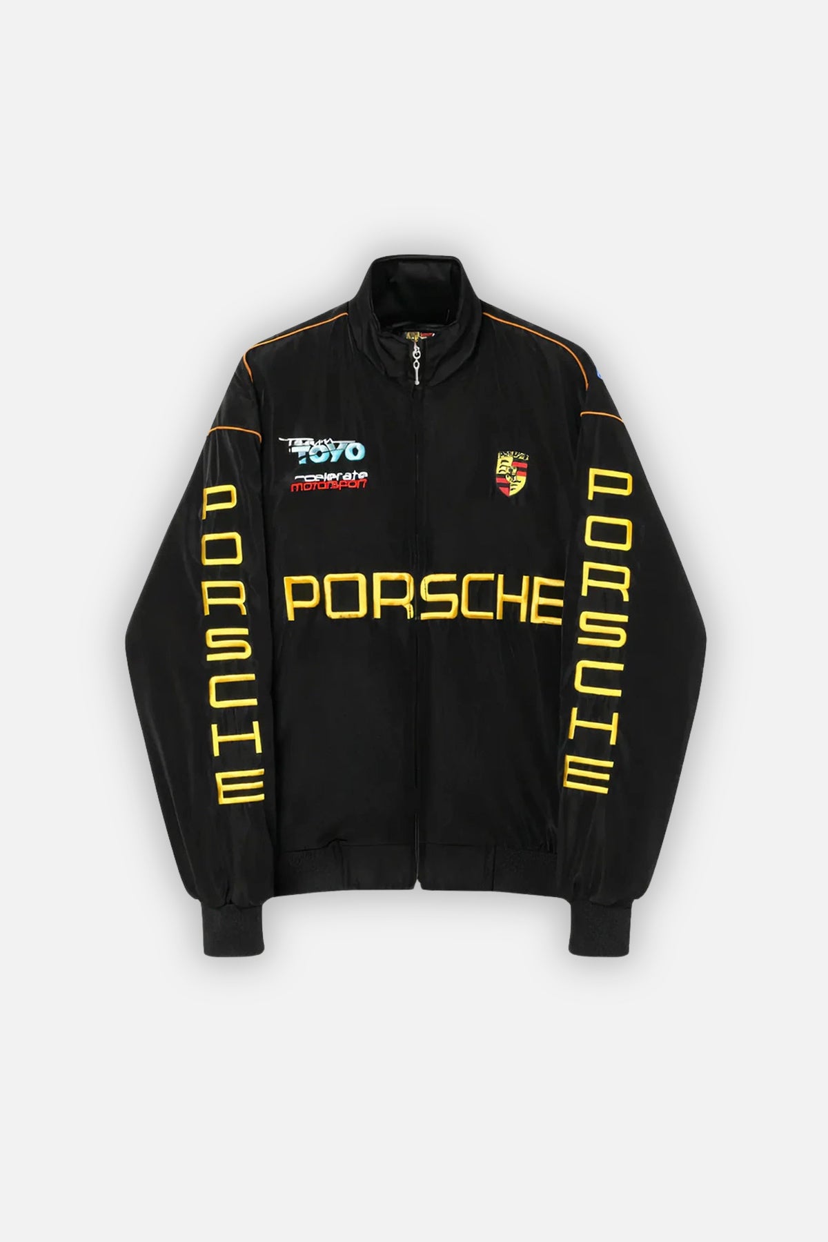 Porsche Vintage Jacket – Black & Gold