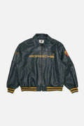Porsche Vintage Leather Jacket – Forest Green