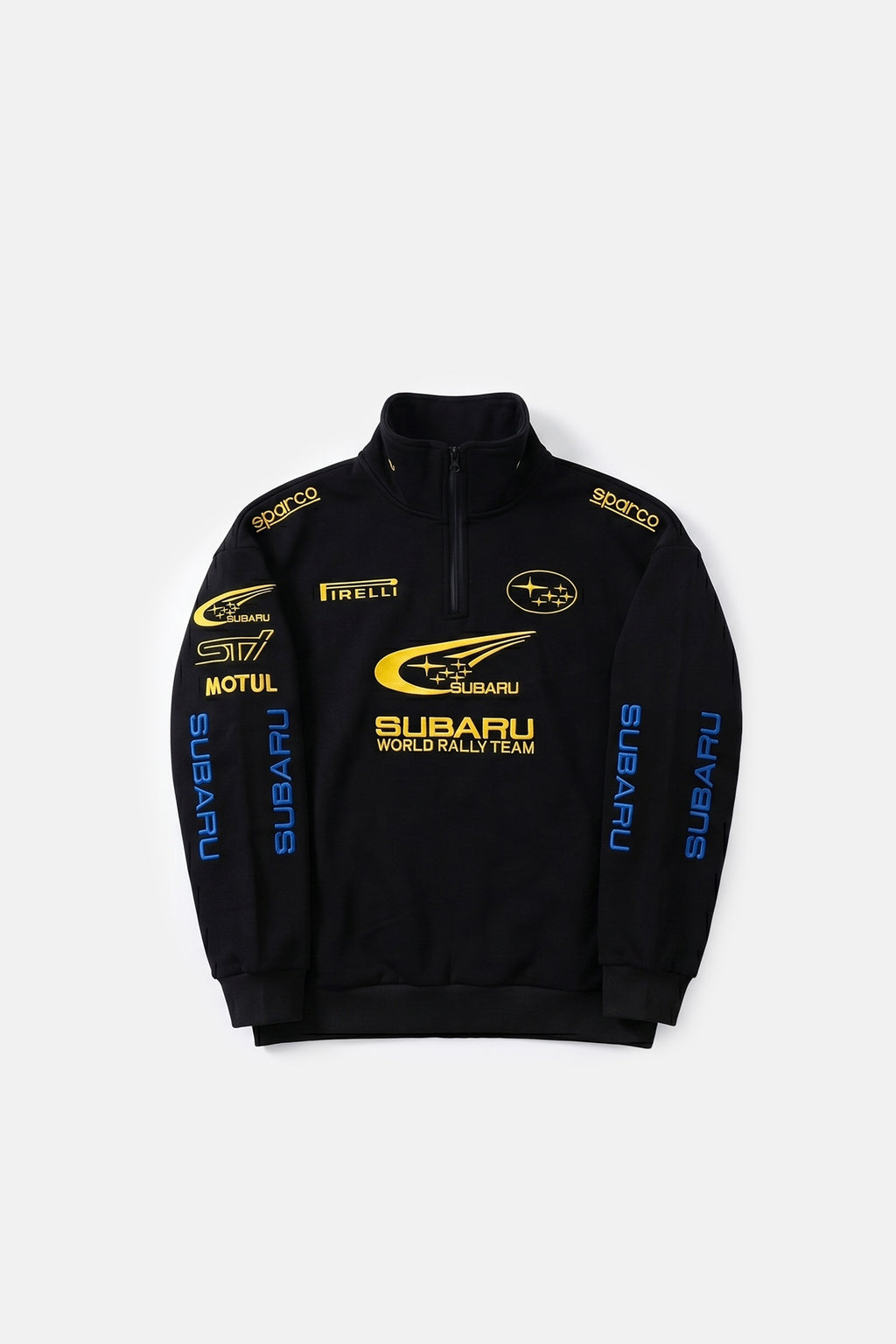 Subaru World Rally Vintage Quarter-Zip – Black