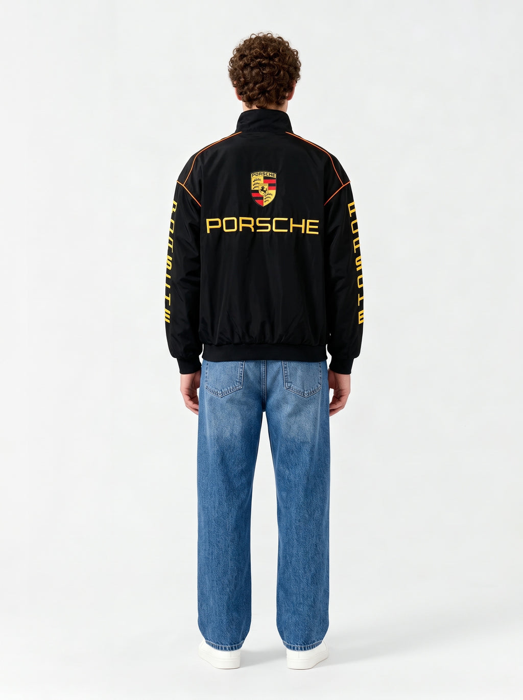 Porsche Vintage Jacket – Black & Gold