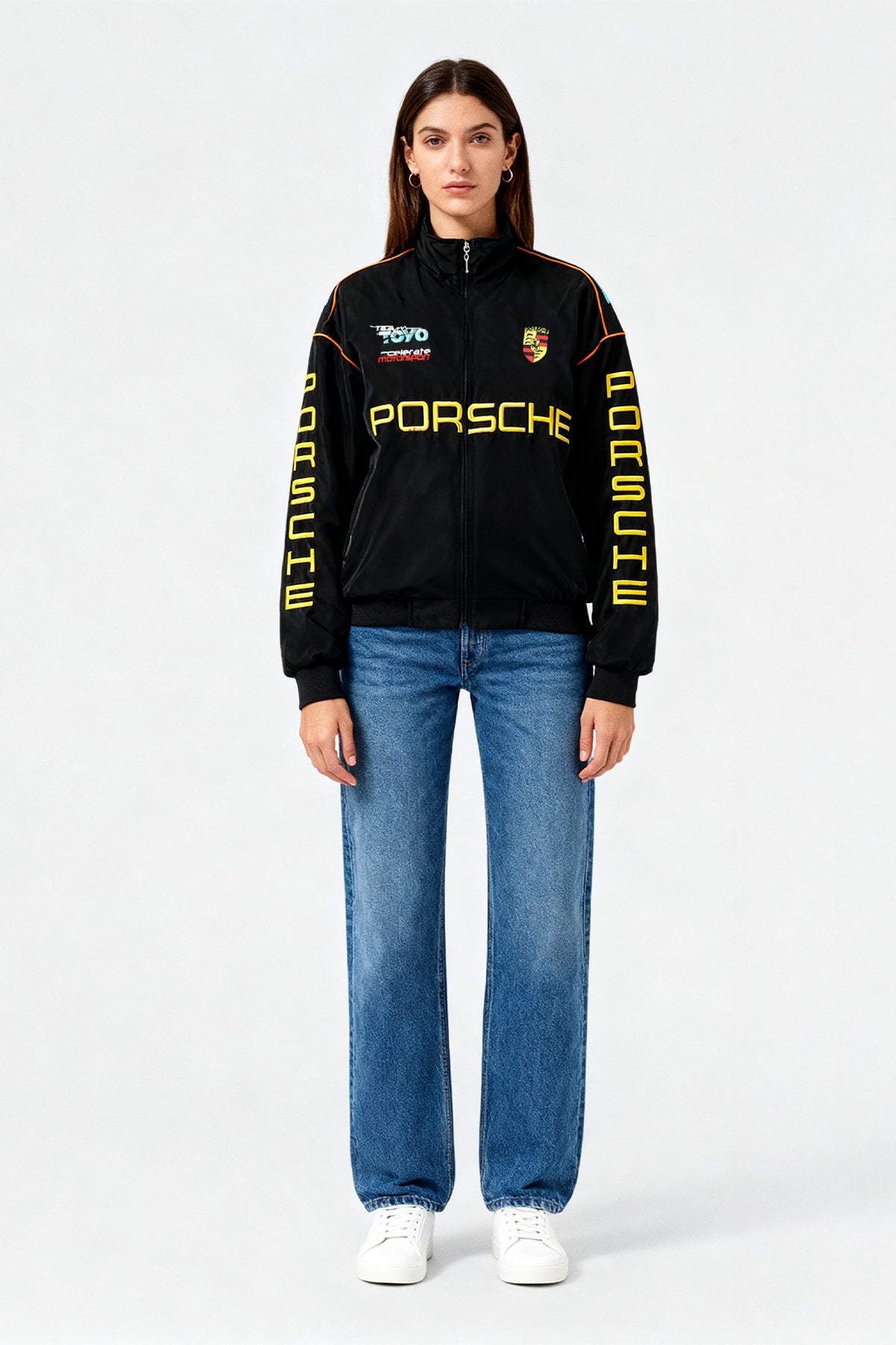 Porsche Vintage Jacket – Black & Gold