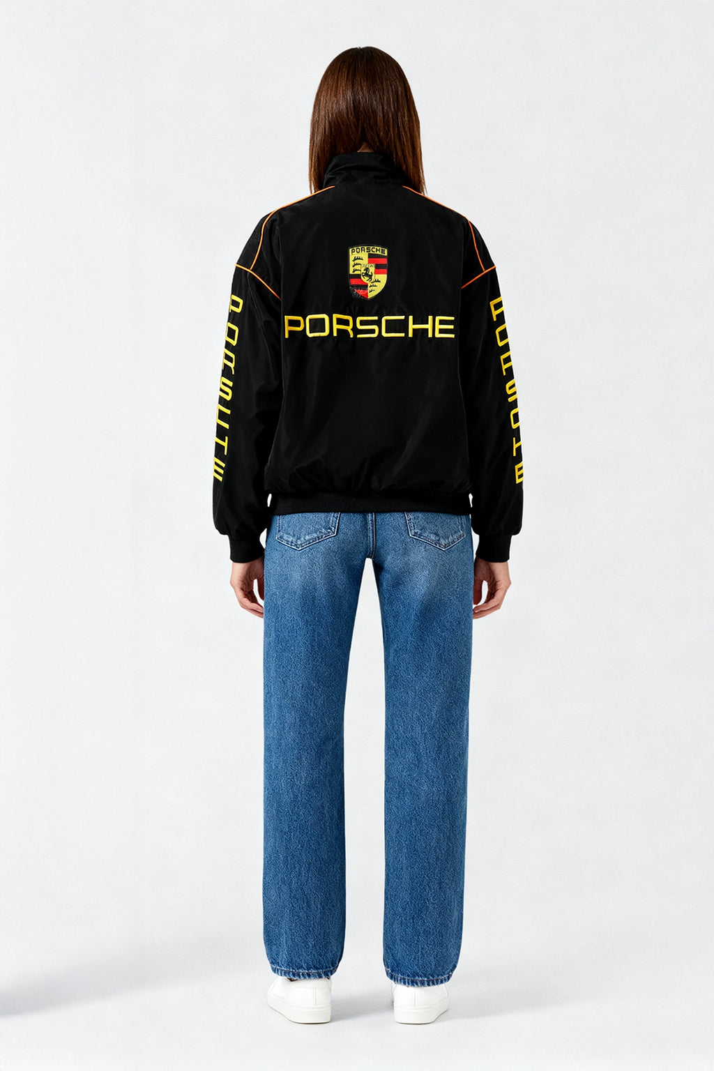 Porsche Vintage Jacket – Black & Gold