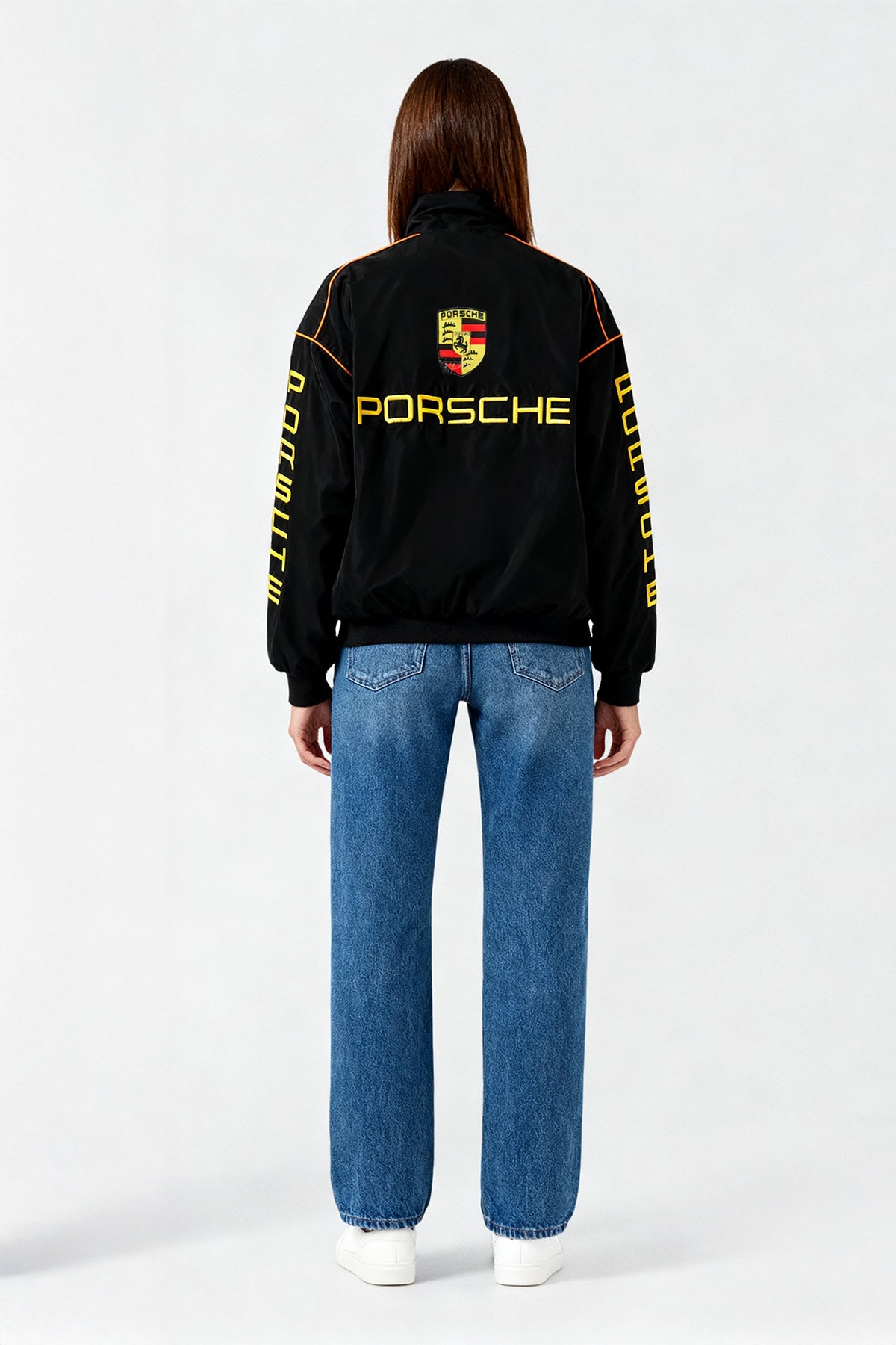 Porsche Vintage Jacket – Black & Gold