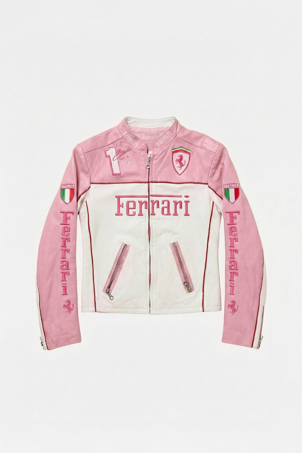 Scuderia Ferrari Vintage Jacket – Pink & White