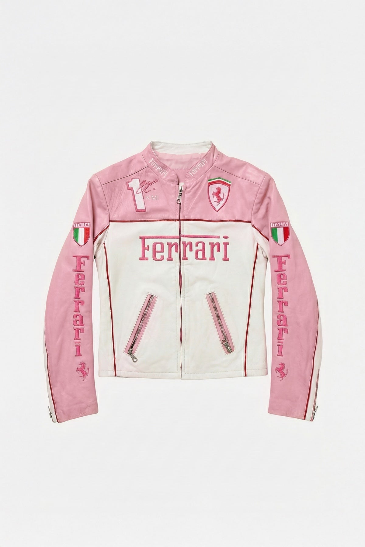 Scuderia Ferrari Vintage Jacket – Pink & White