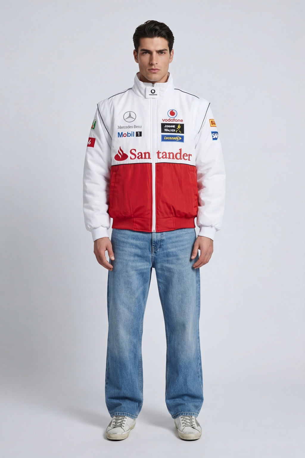 Mercedes-Benz Vintage Jacket – White & Red