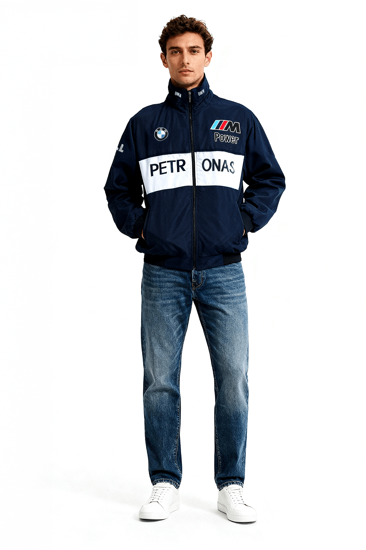 BMW Sauber Vintage Jacket – Navy & White