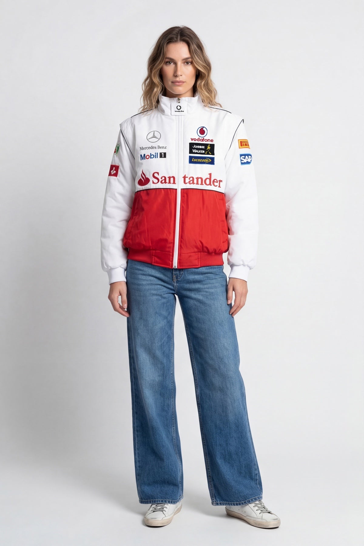 Mercedes-Benz Vintage Jacket – White & Red