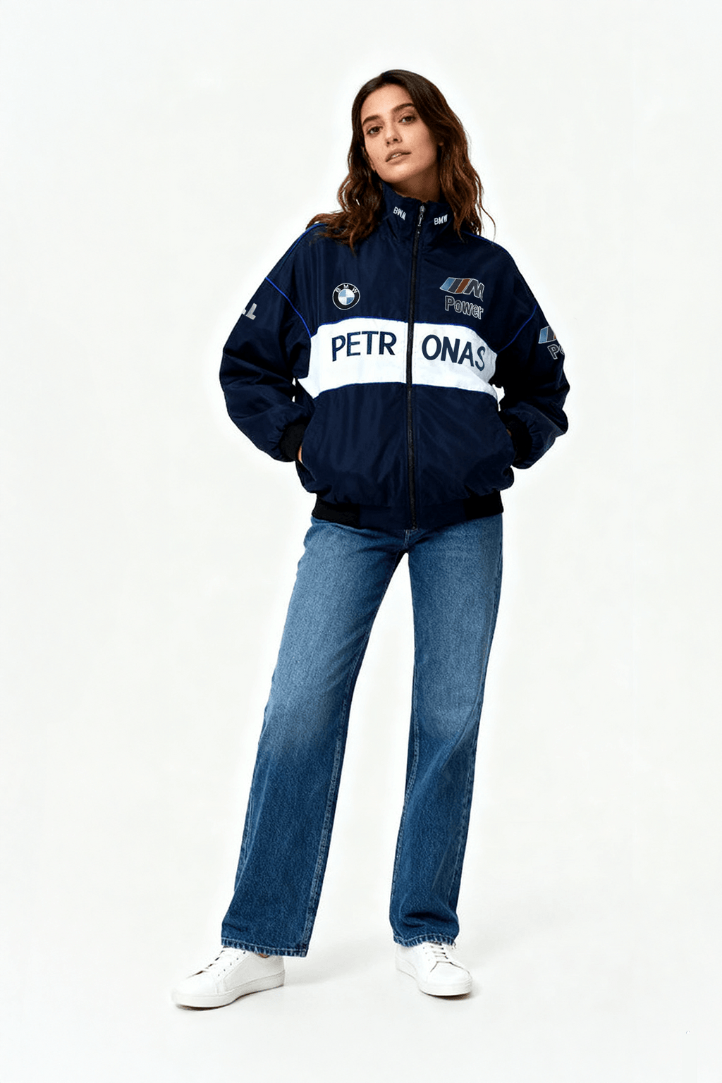 BMW Sauber Vintage Jacket – Navy & White