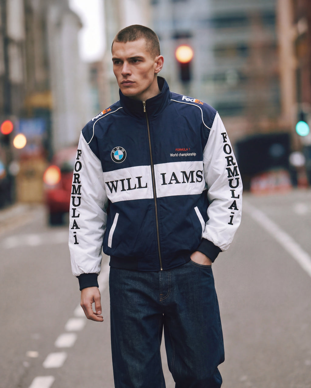 BMW Williams Vintage Jacket – Navy & White