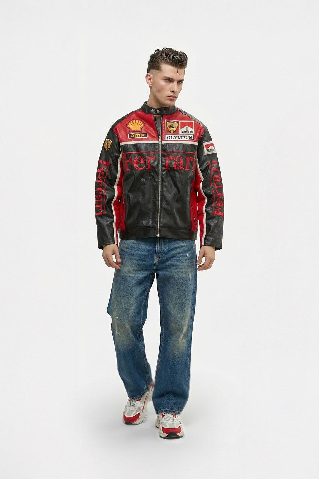 Scuderia Ferrari Marlboro Vintage Jacket – Black & Red