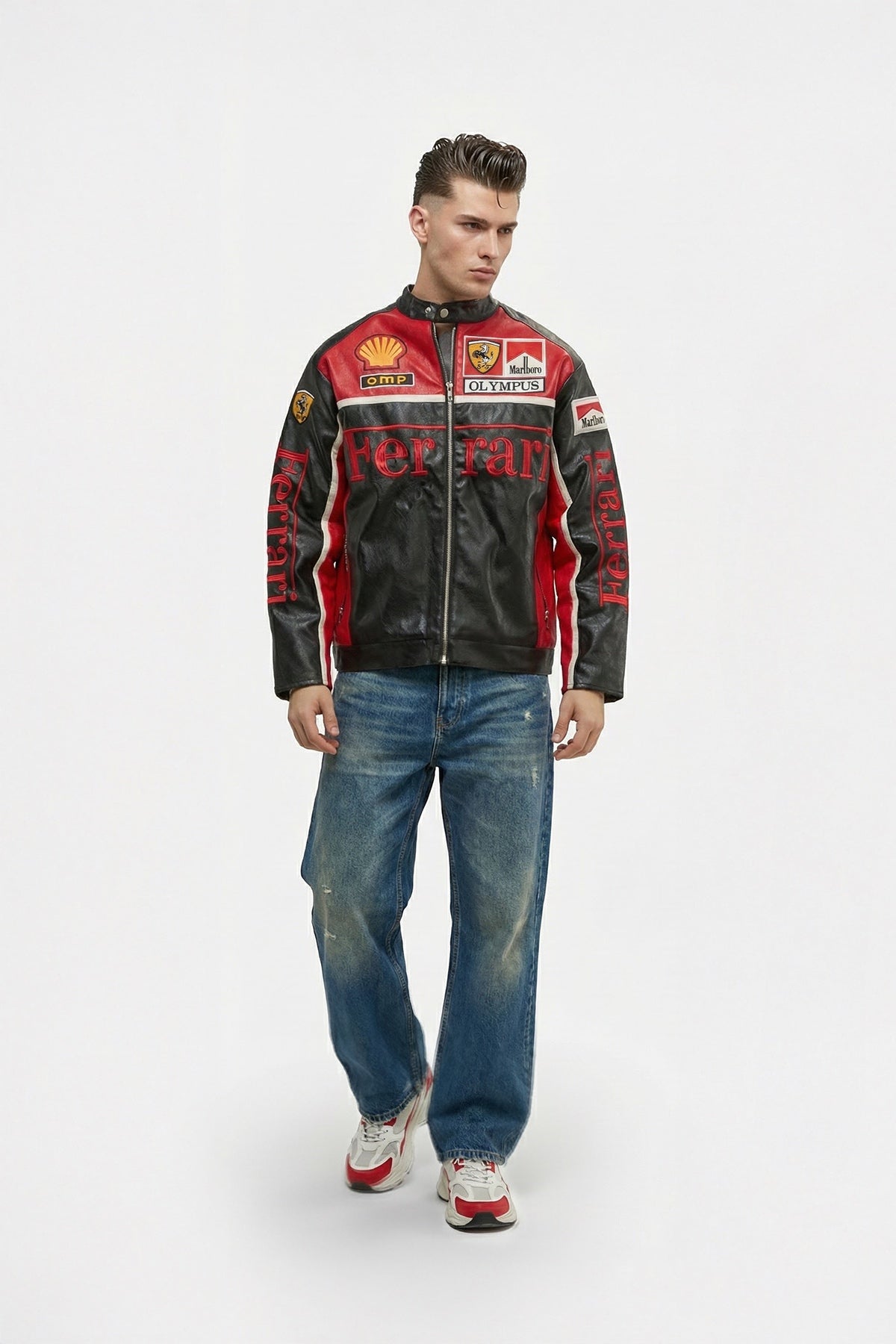 Scuderia Ferrari Marlboro Vintage Jacket – Black & Red