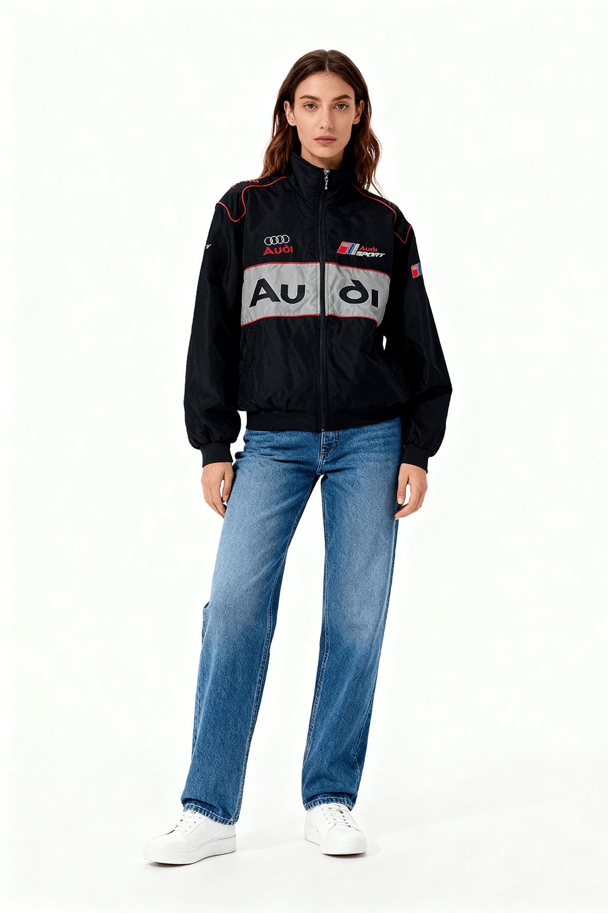 Audi Sport Vintage Jacket – Black & Grey