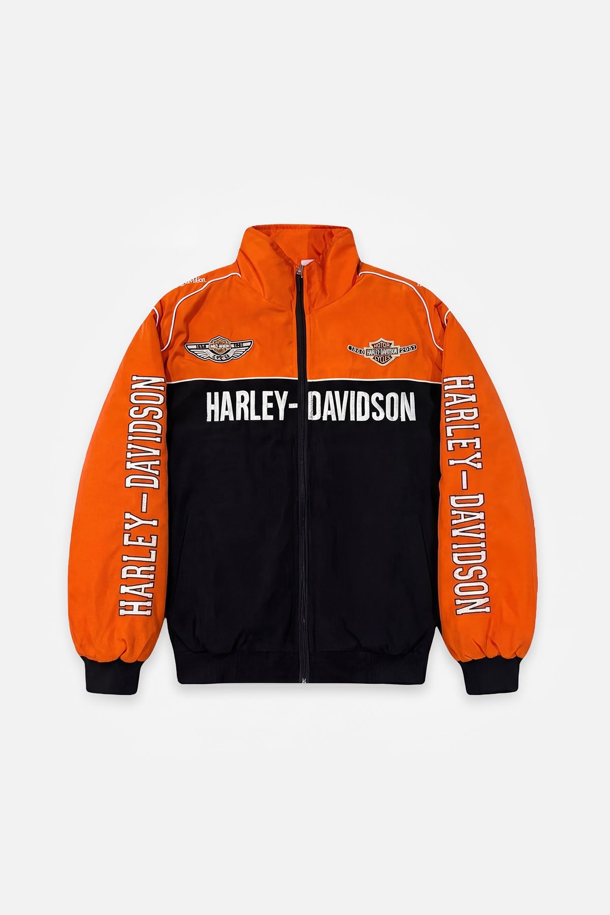 Harley-Davidson 100th Anniversary Vintage Jacket – Orange & Black